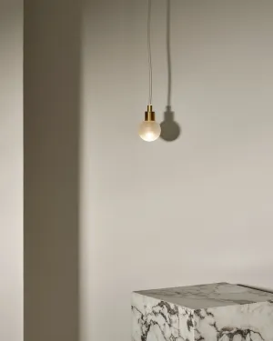 Minimalist Orb Pendant Fabric Cord