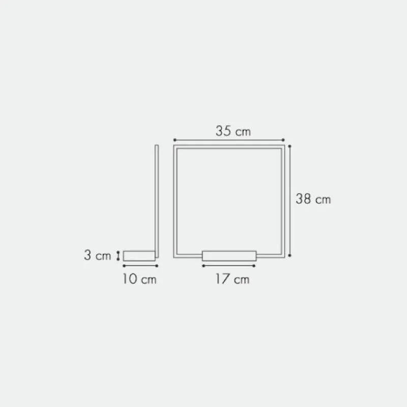 Minimalist Square LED Wall Light
