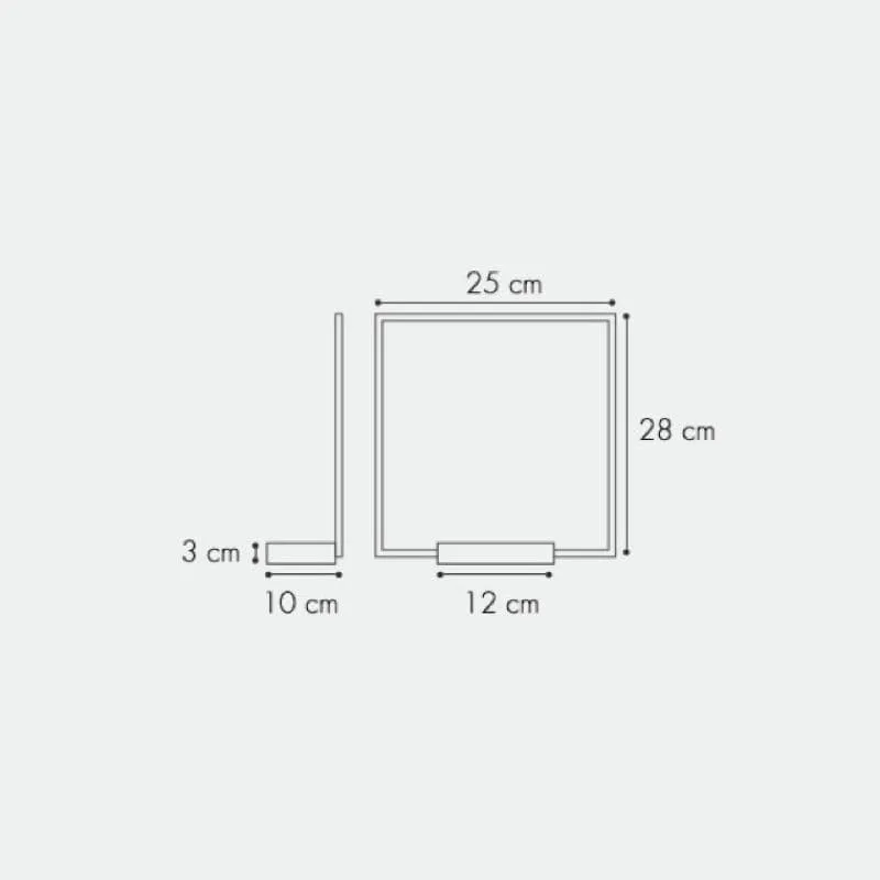 Minimalist Square LED Wall Light