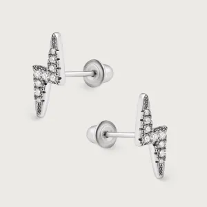 Moissanite Solitaire Sleep Earrings   Flash Sleep Moissanite Studs