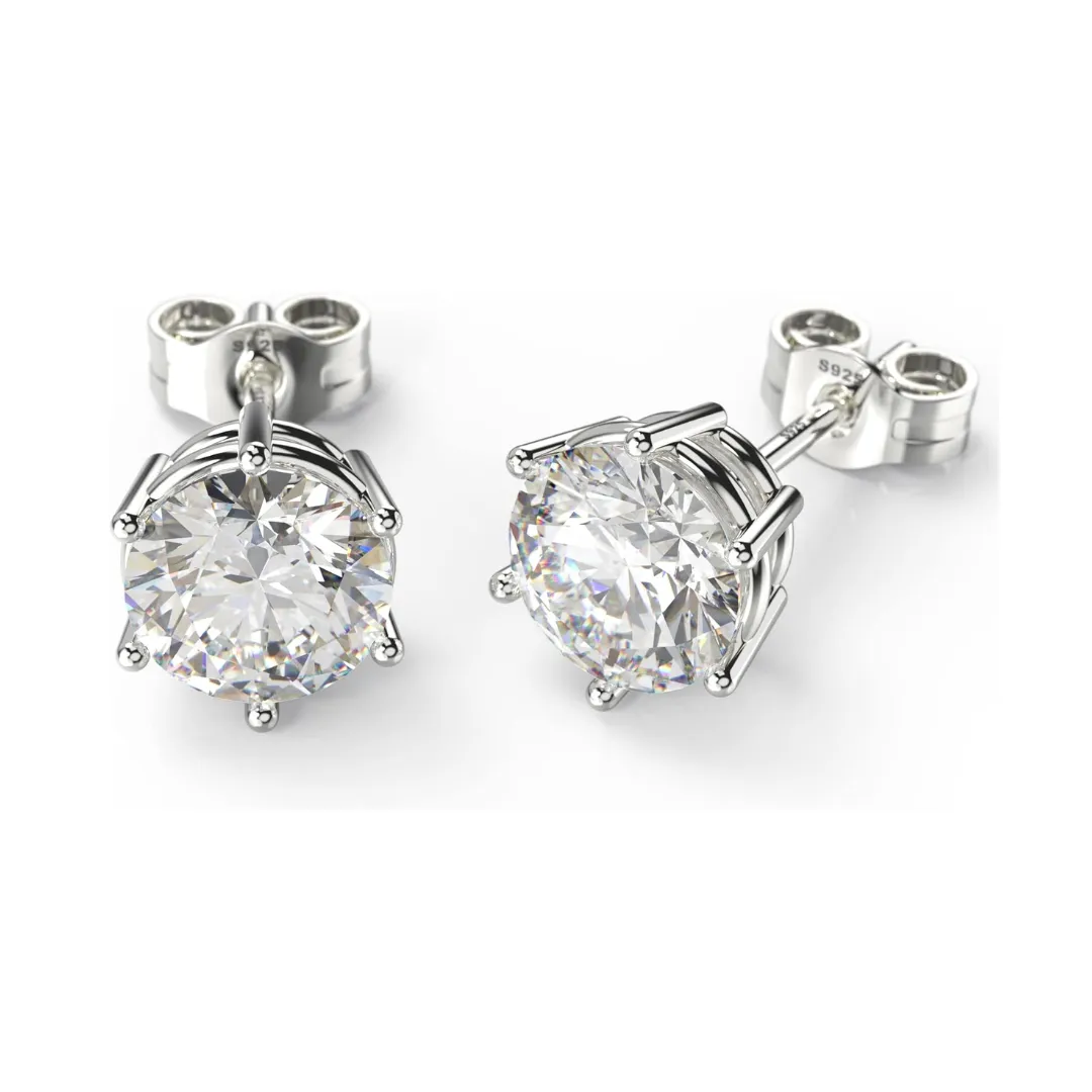 Moissanite Stud Earrings