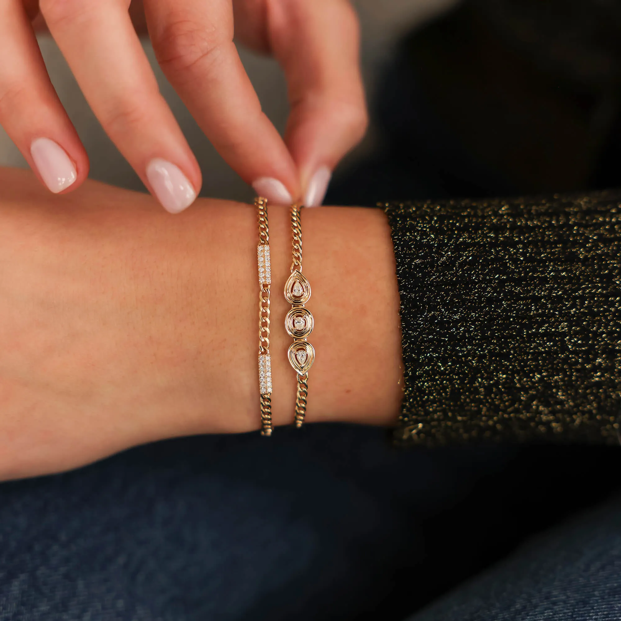 Nana Bernice Cuban Chain Bracelet