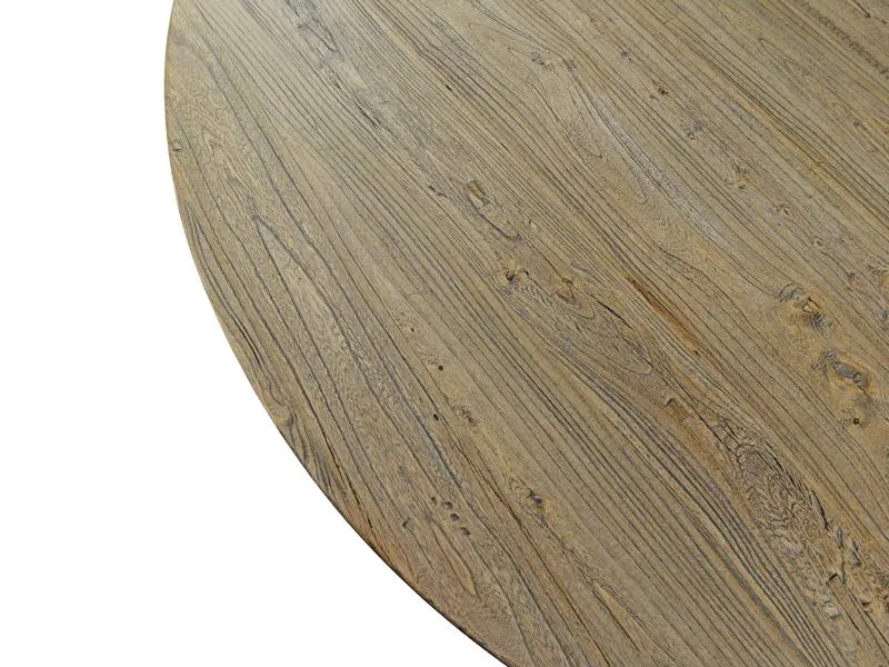 Nena Reclaimed 1.25m Round Wooden Dining Table