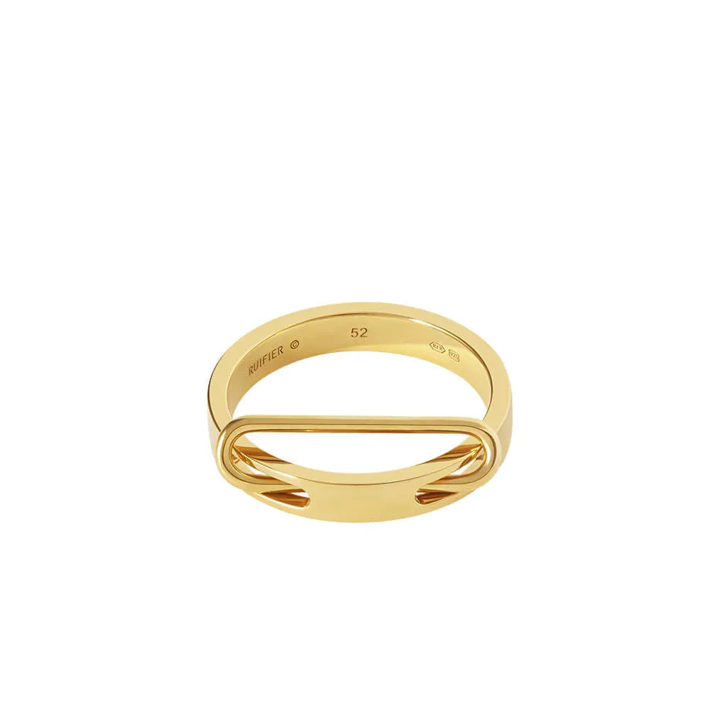NEXUS Petite Levitate Gold Plated Ring