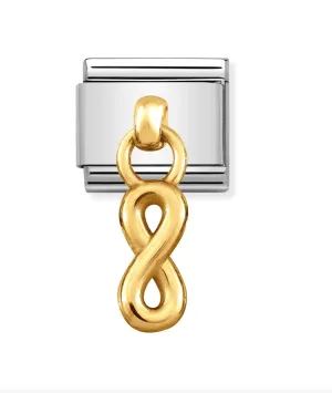 Nomination - LINK 18k gold pendant infinity