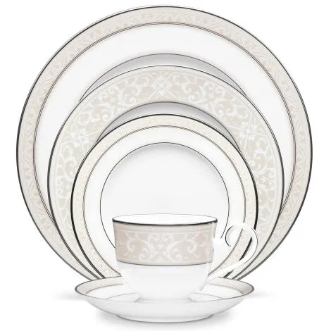 Noritake Silver Montvale Dinnerware Set