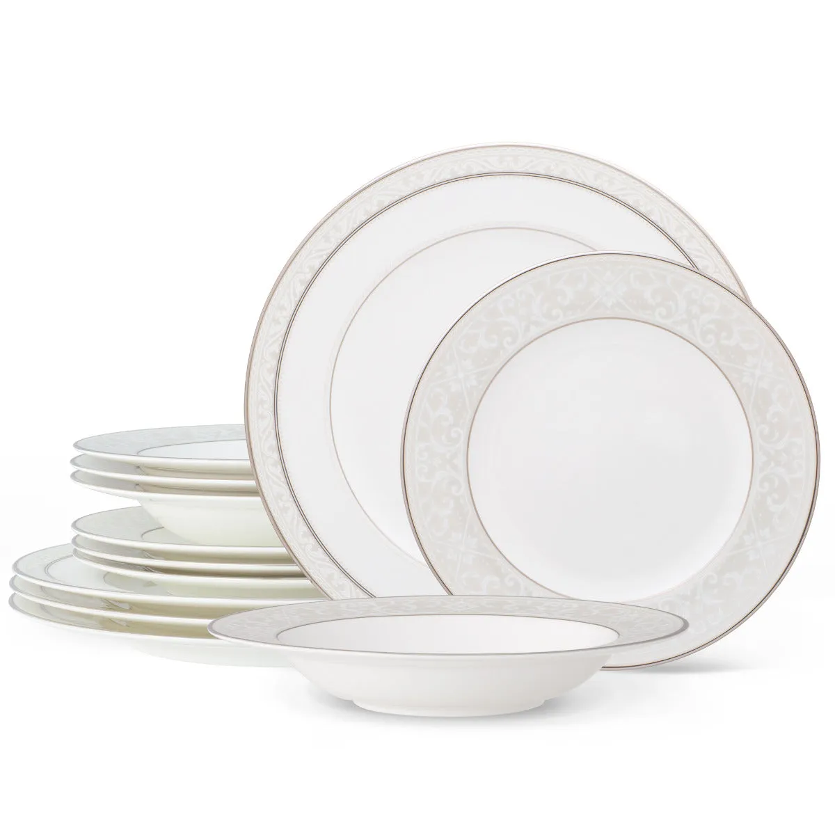 Noritake Silver Montvale Dinnerware Set