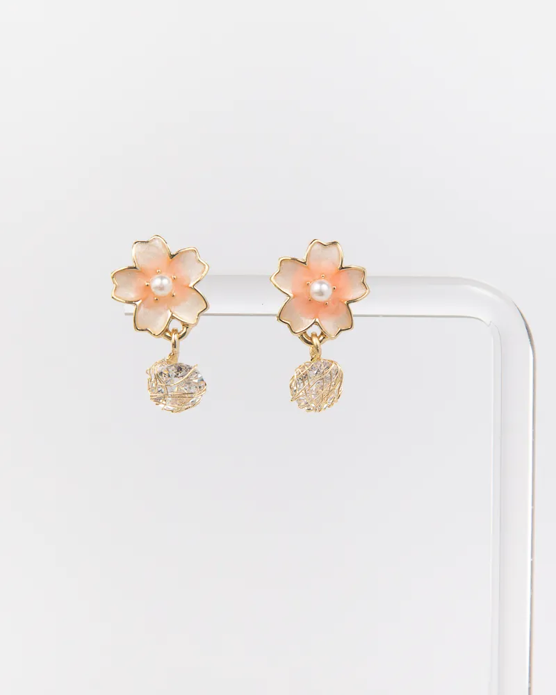 NYU NYU Cherry Blossom Pearl Studs