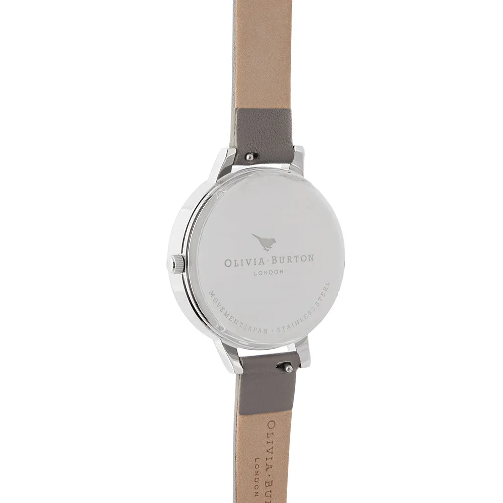 Olivia Burton Celestial London Grey Leather Women's Watch - OB16GD26