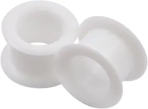Oyaface 2 PC Colorful Hard Silicone Flexible Ear Skin Tunnels Plugs Hollow Ear Gauges 2G-25mm