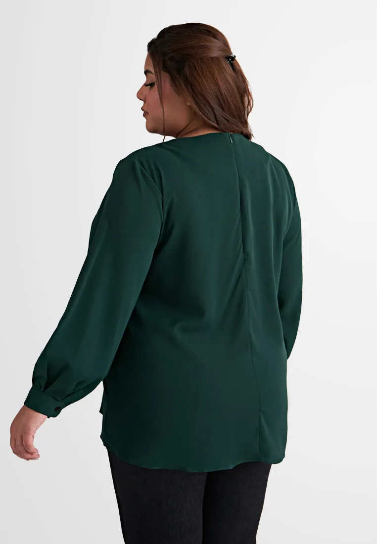 Panola Minimalist Gold Buckle Blouse