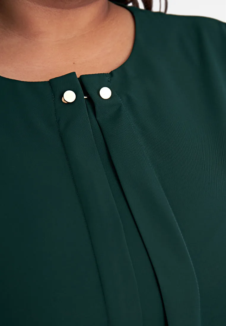 Panola Minimalist Gold Buckle Blouse
