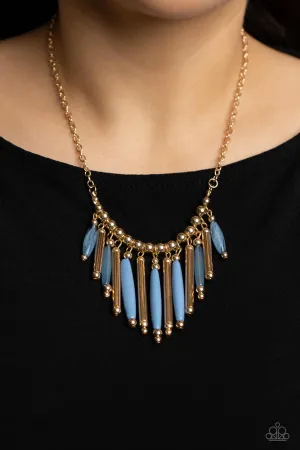 Paparazzi Bohemian Breeze - Blue Necklace