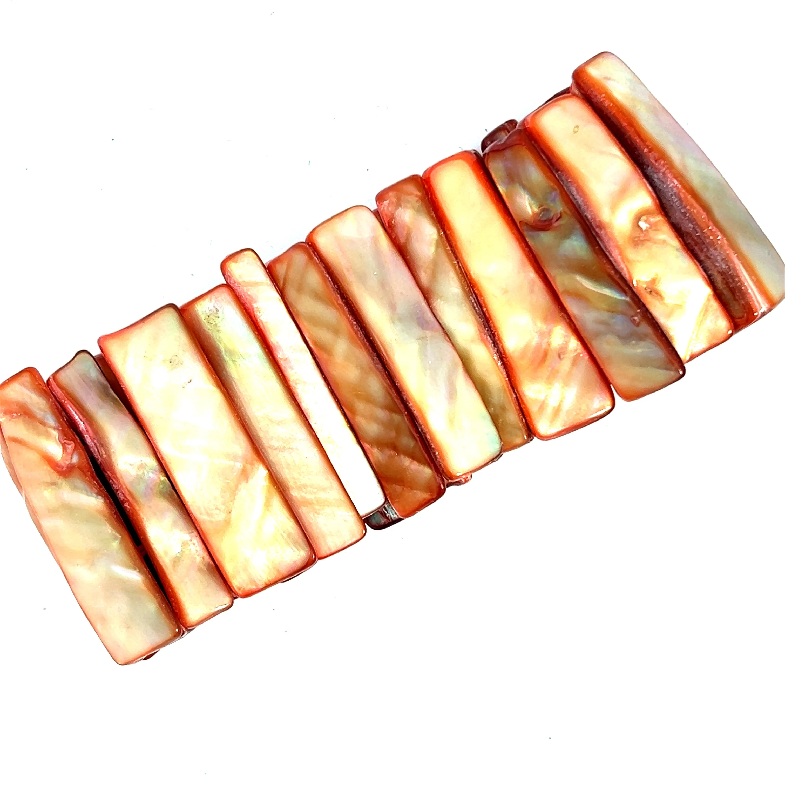 Peach Mother Of Pearl Shell Bracelet