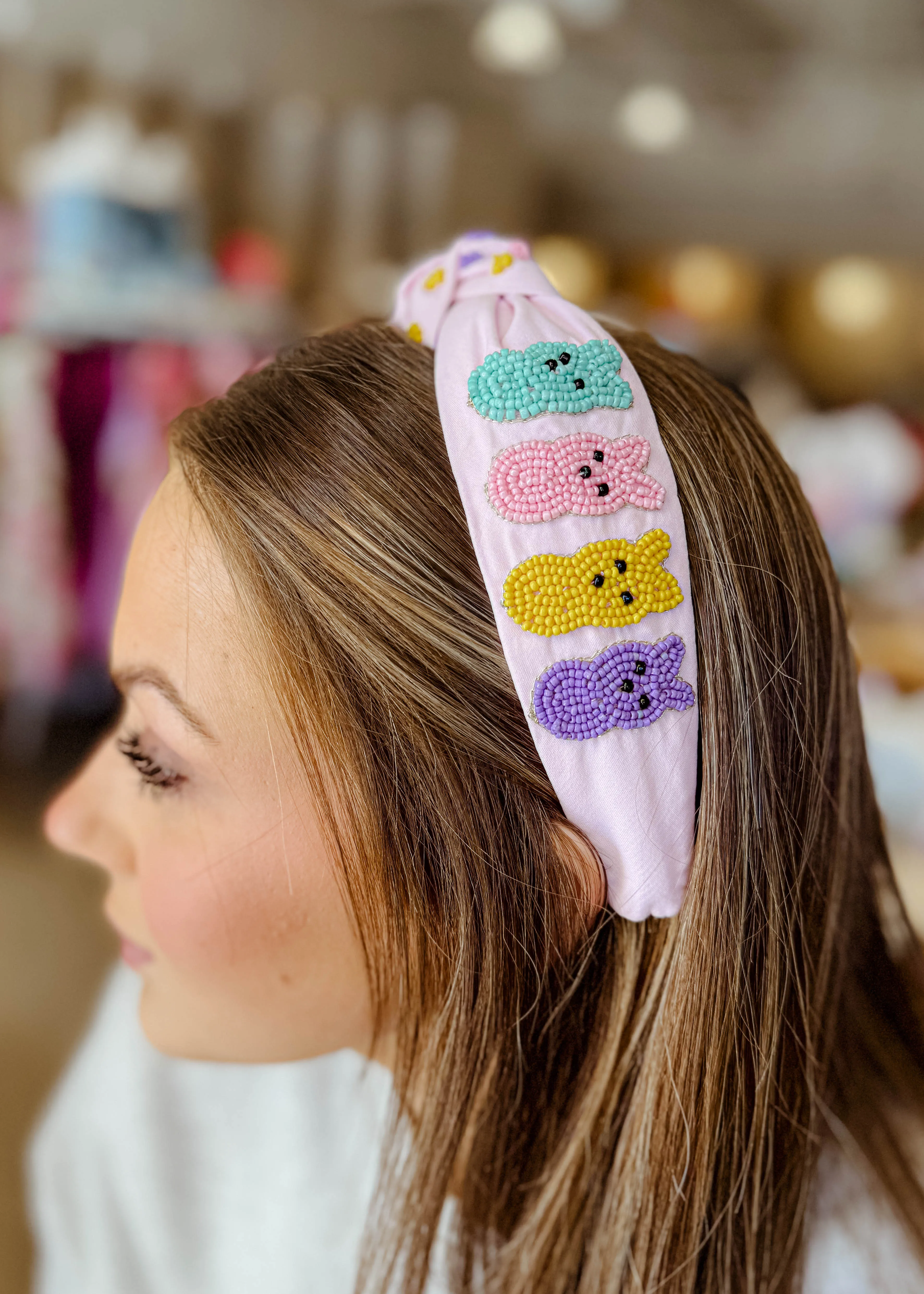 Peeps Beaded Easter Headband