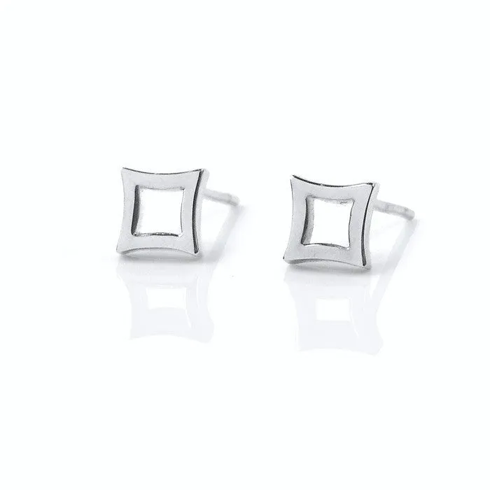 Petite Diamond Shape Studs