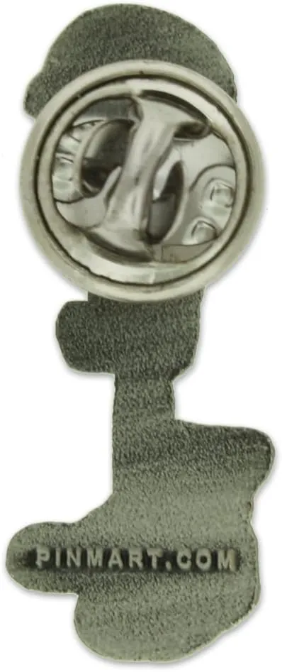 PinMart Final Tribute Battle Cross Fallen Soldier Silver Lapel Pin