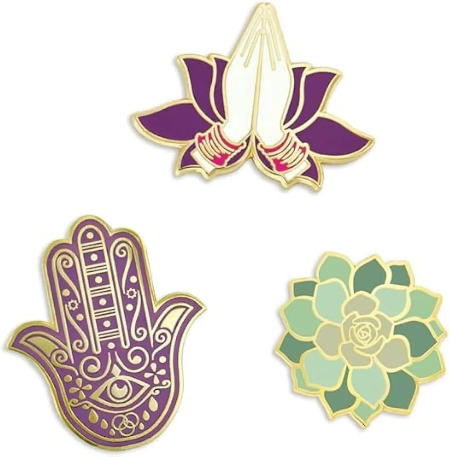 PinMart Yoga Praying Trendy Symbol Lapel Pin