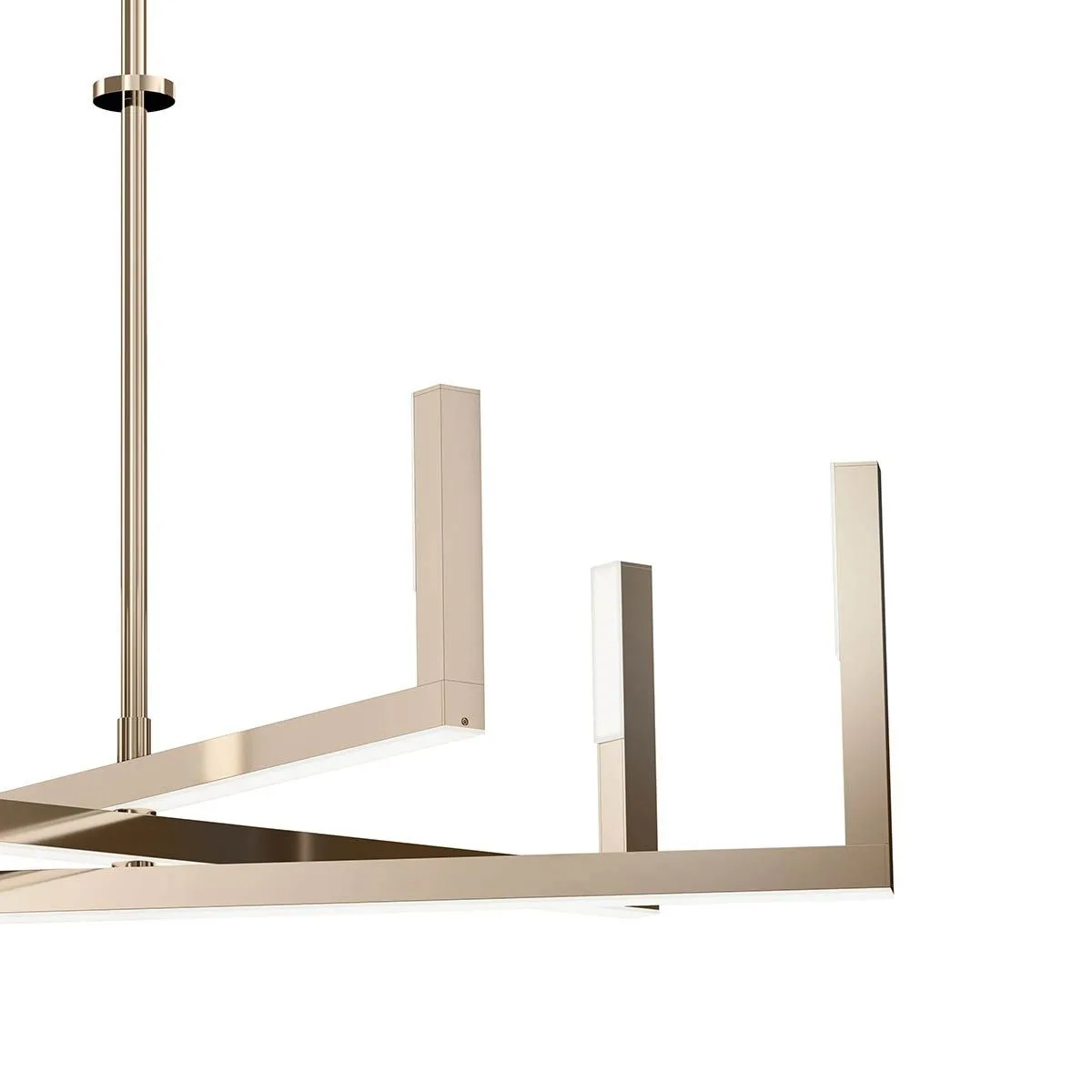 Priam 28 in. LED Chandelier Polished Nickel finish