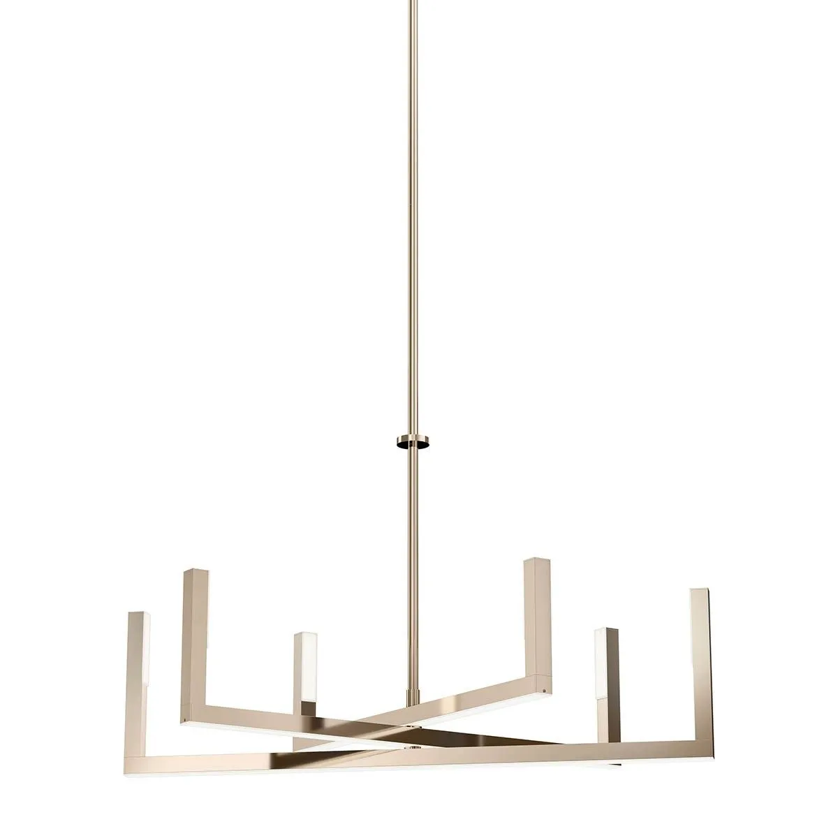 Priam 28 in. LED Chandelier Polished Nickel finish