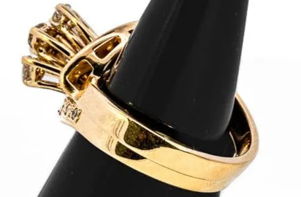 "Sustainable Elegance: Pre-Loved 18ct Yellow Gold & Diamond Bridal Set"