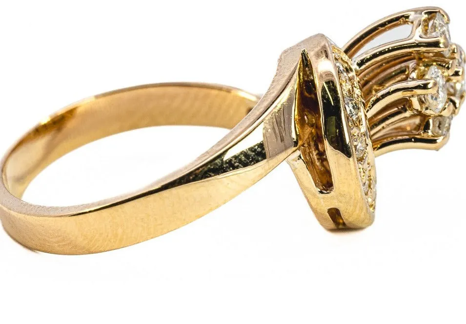 "Sustainable Elegance: Pre-Loved 18ct Yellow Gold & Diamond Bridal Set"