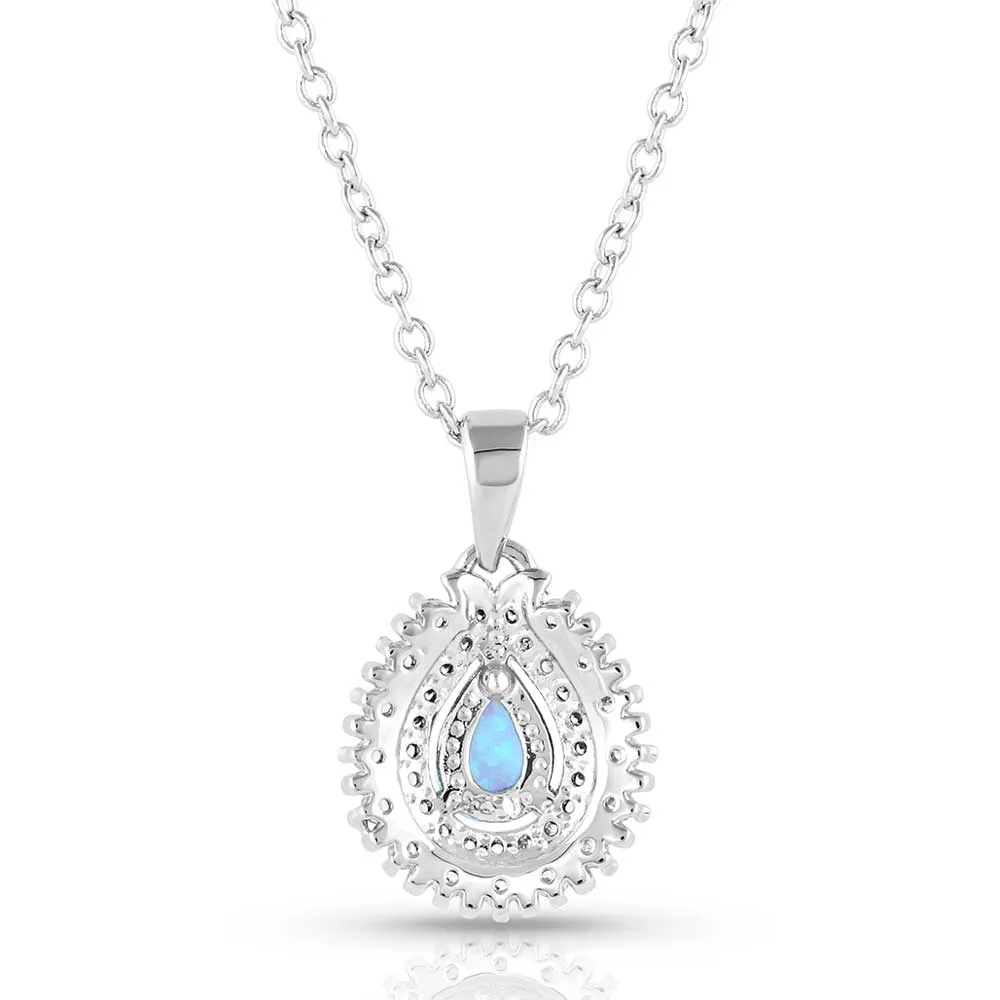 Radiating Crystals Opal Necklace