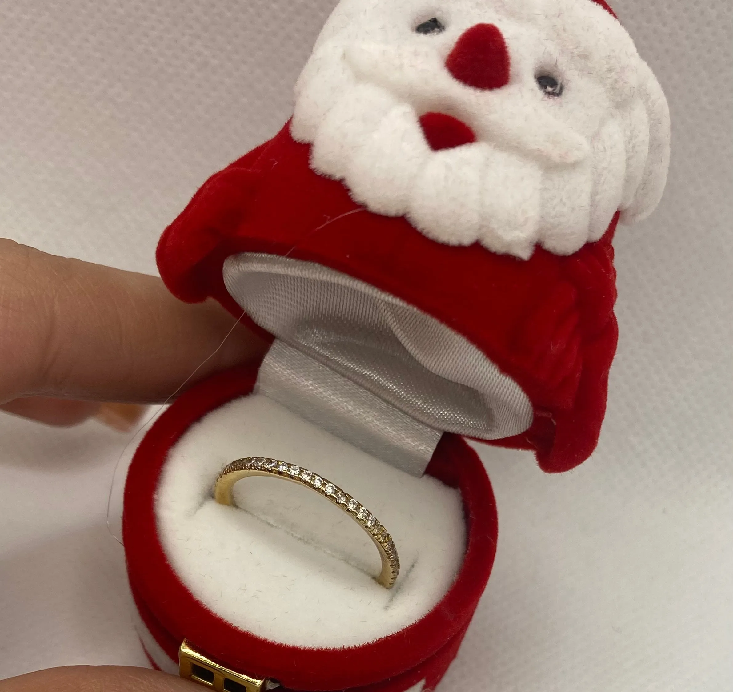 Real silver full eternity ring