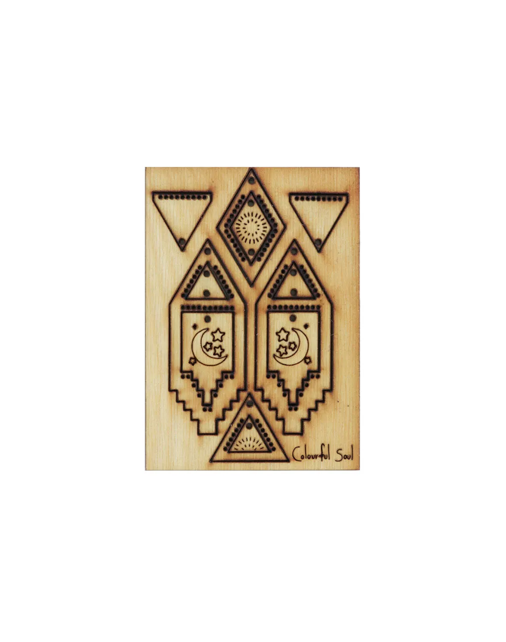 Rising Moon, Seed Bead & Macrame Jewelry Pop Outs (1 panel, 12pcs/ea)