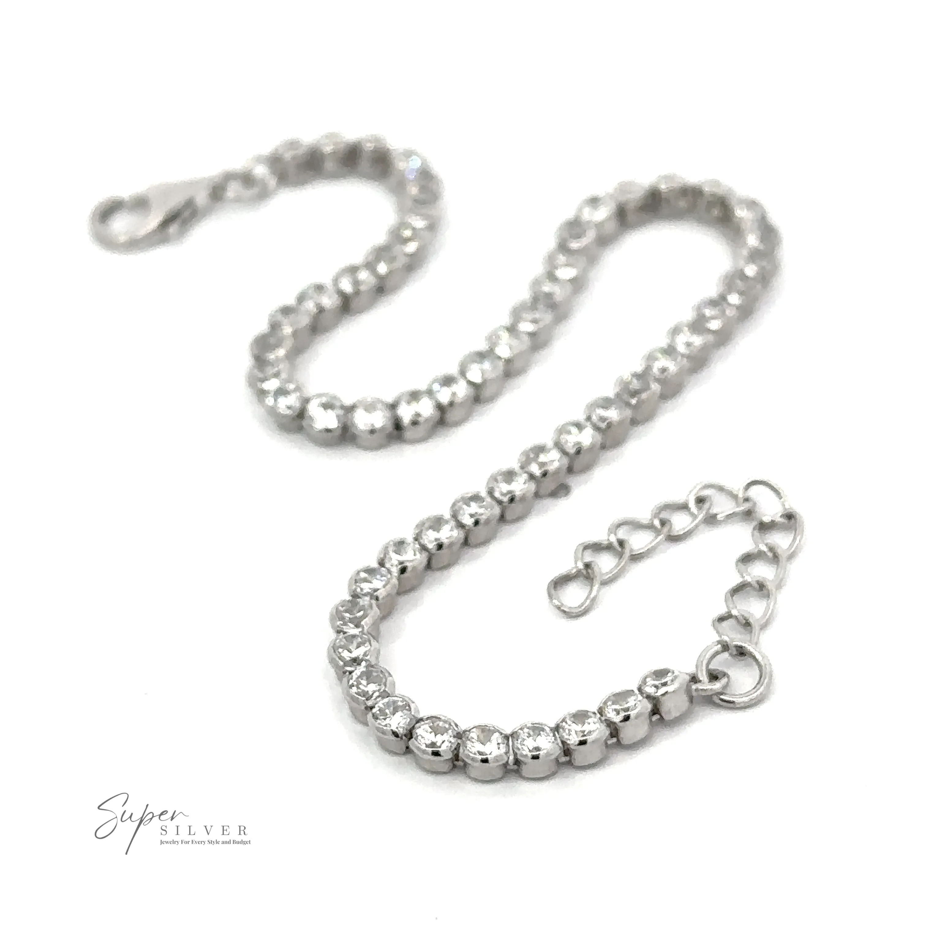 Round Cubic Zirconia Tennis Bracelet