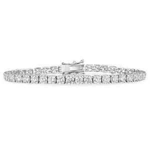 Round Cut Diamond Tennis Bracelet, 10 CT