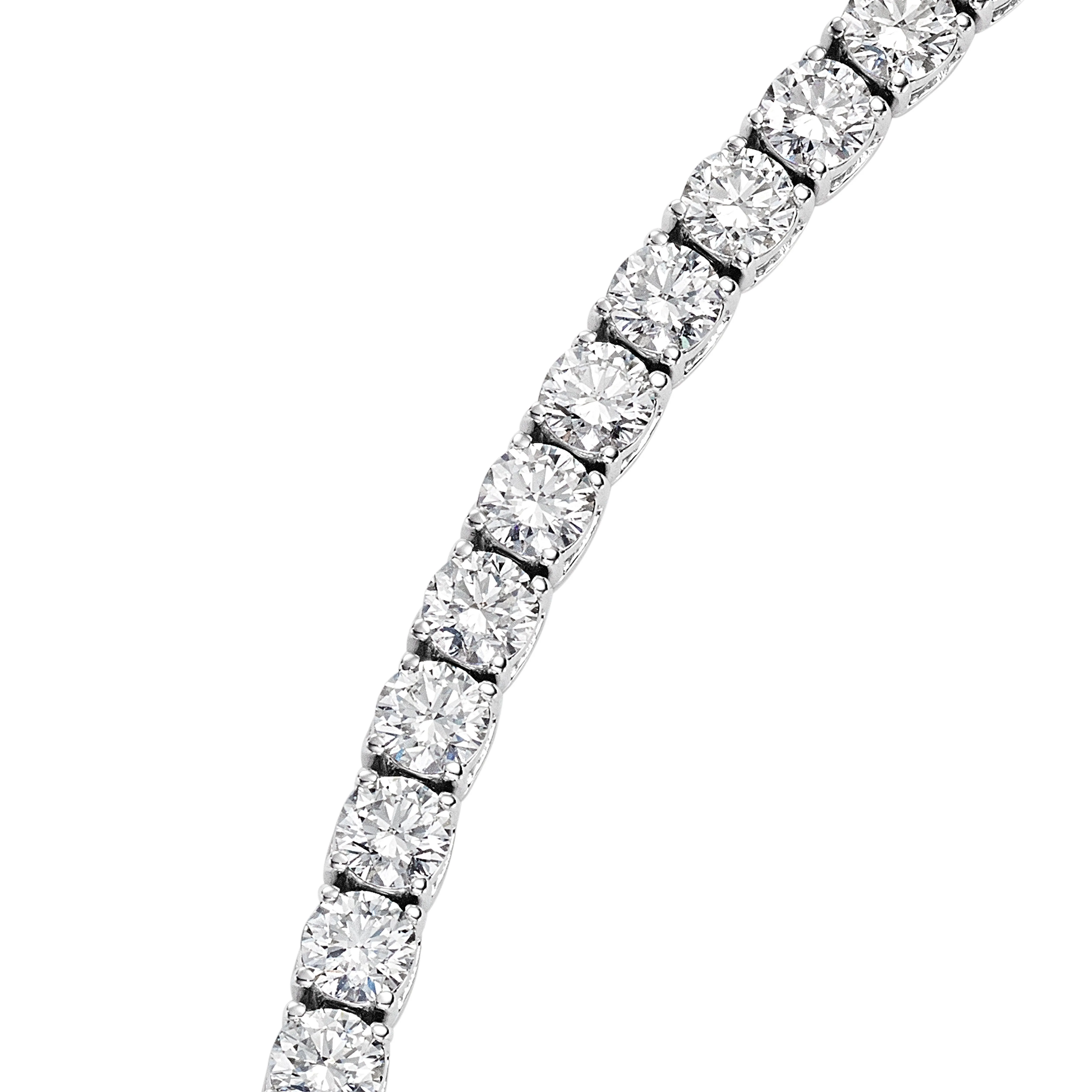 Round Cut Diamond Tennis Bracelet, 10 CT