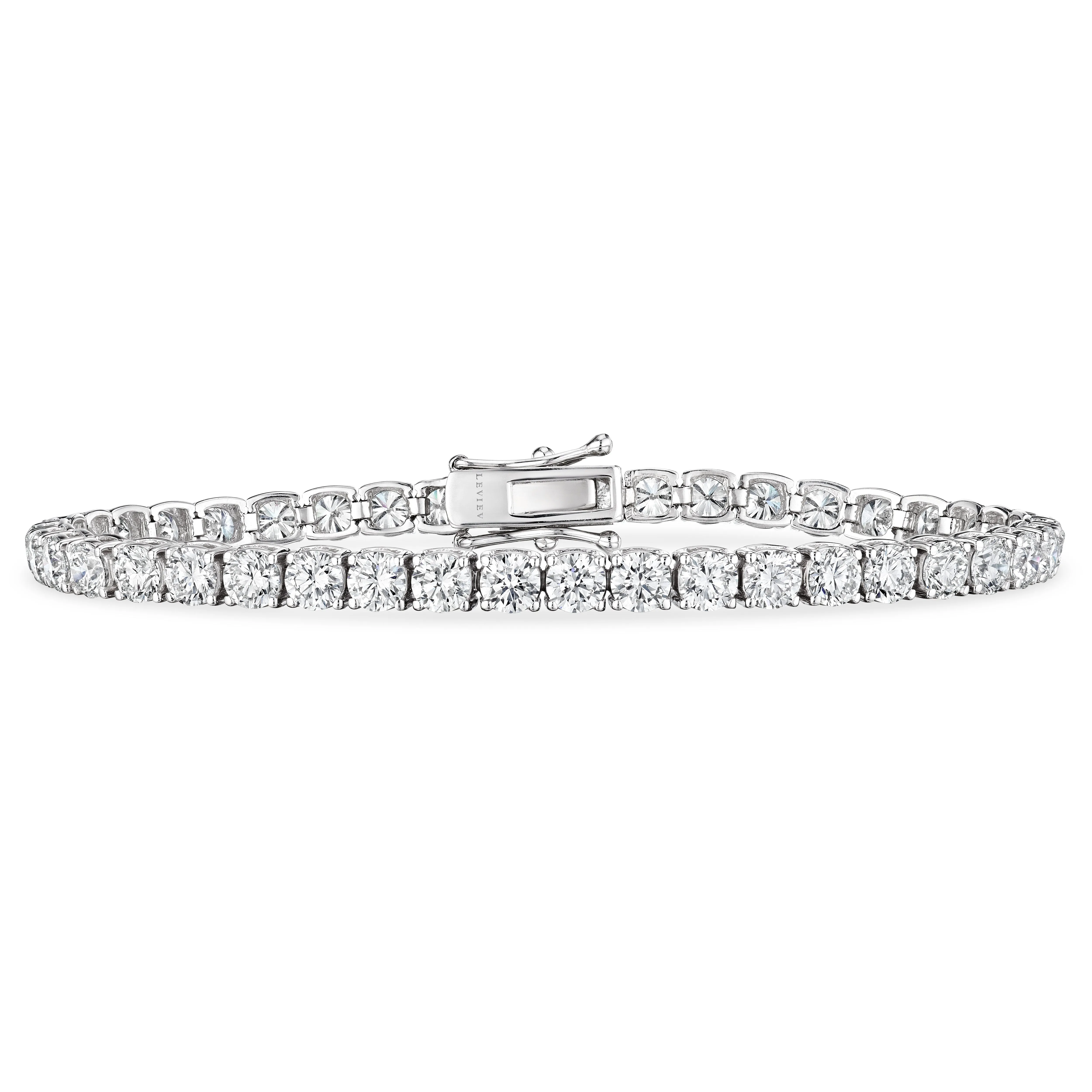 Round Cut Diamond Tennis Bracelet, 10 CT