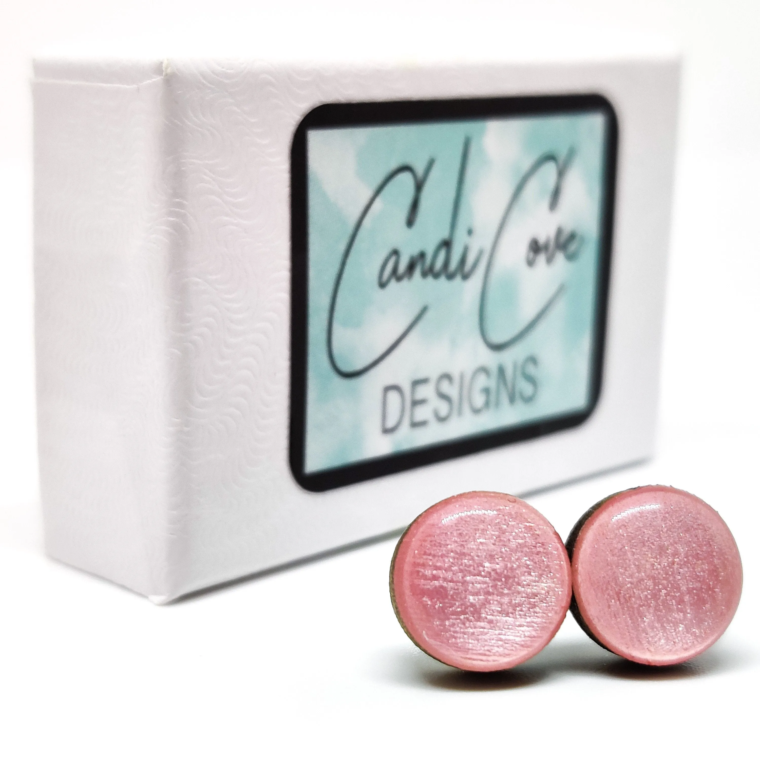 Royal Blue Stud Earrings by Candi Cove Designs