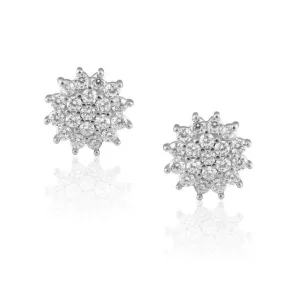 SAHIRA - FLORA STUDS - Silver