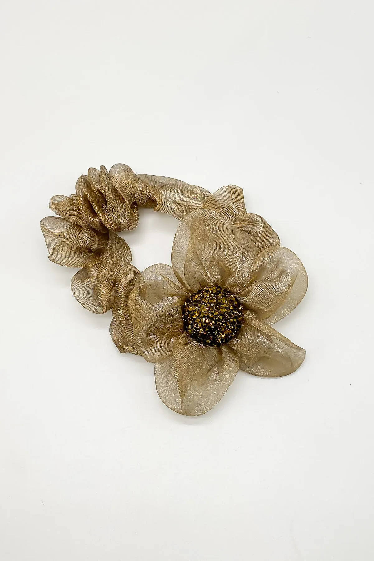 Salma Organza Flower Scrunchie