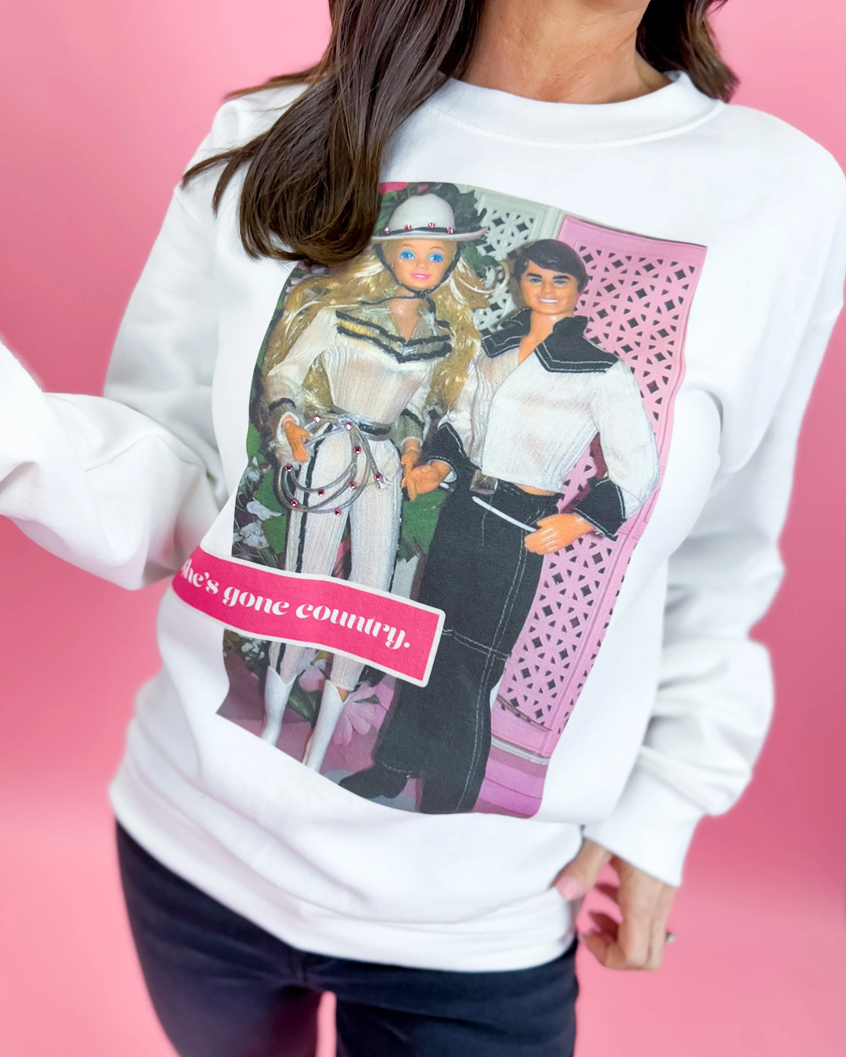 She's Gone Country Sparkle Sweatshirt