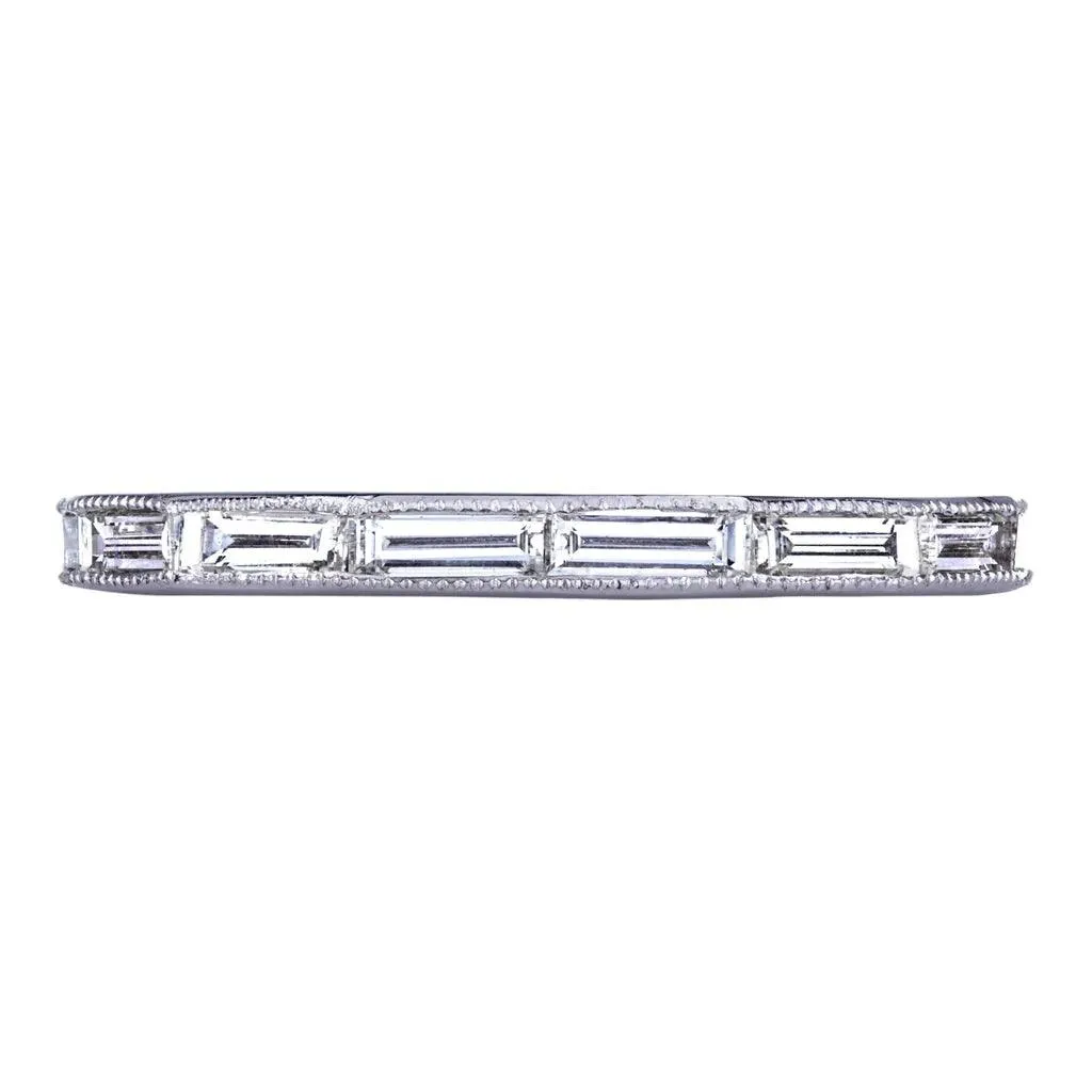 Silhouette Baguette Diamond Band
