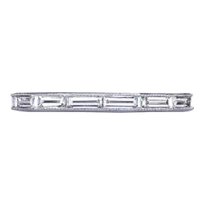 Silhouette Baguette Diamond Band