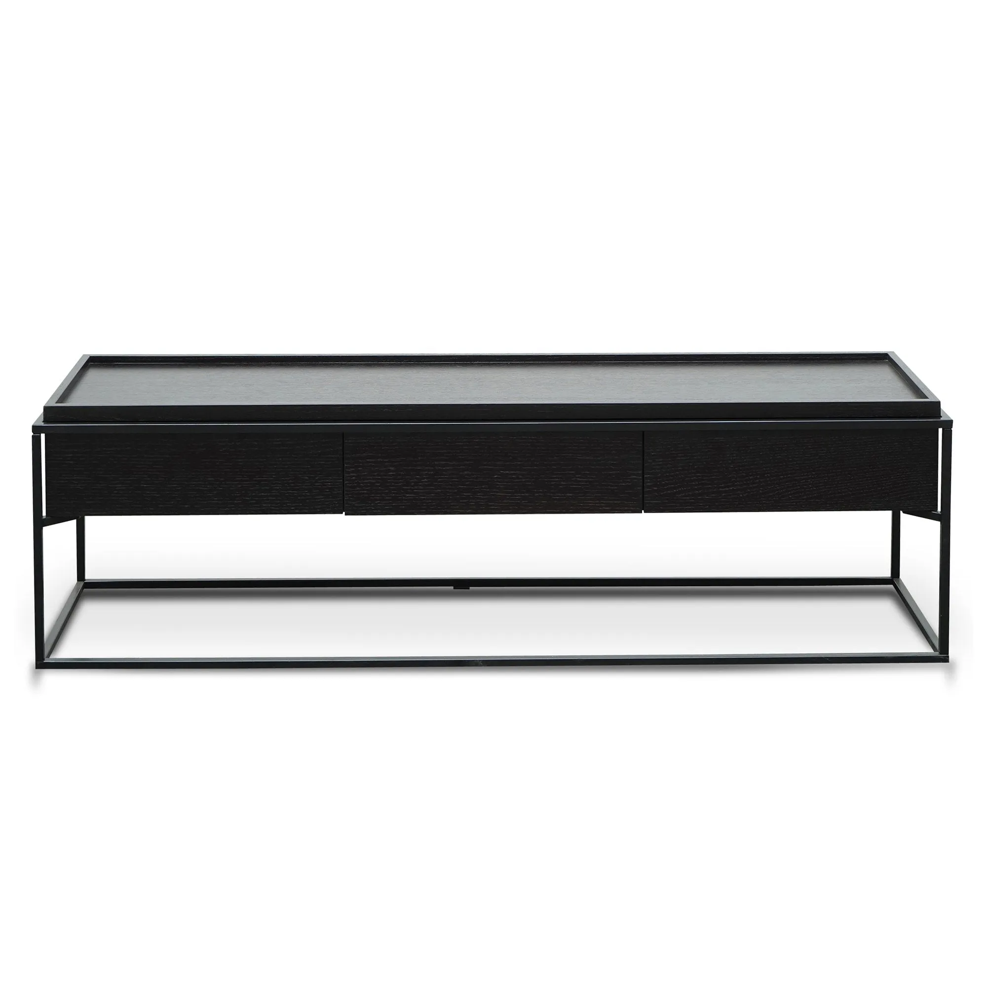 Silva 150cm Wooden TV Entertainment Unit - Full Black