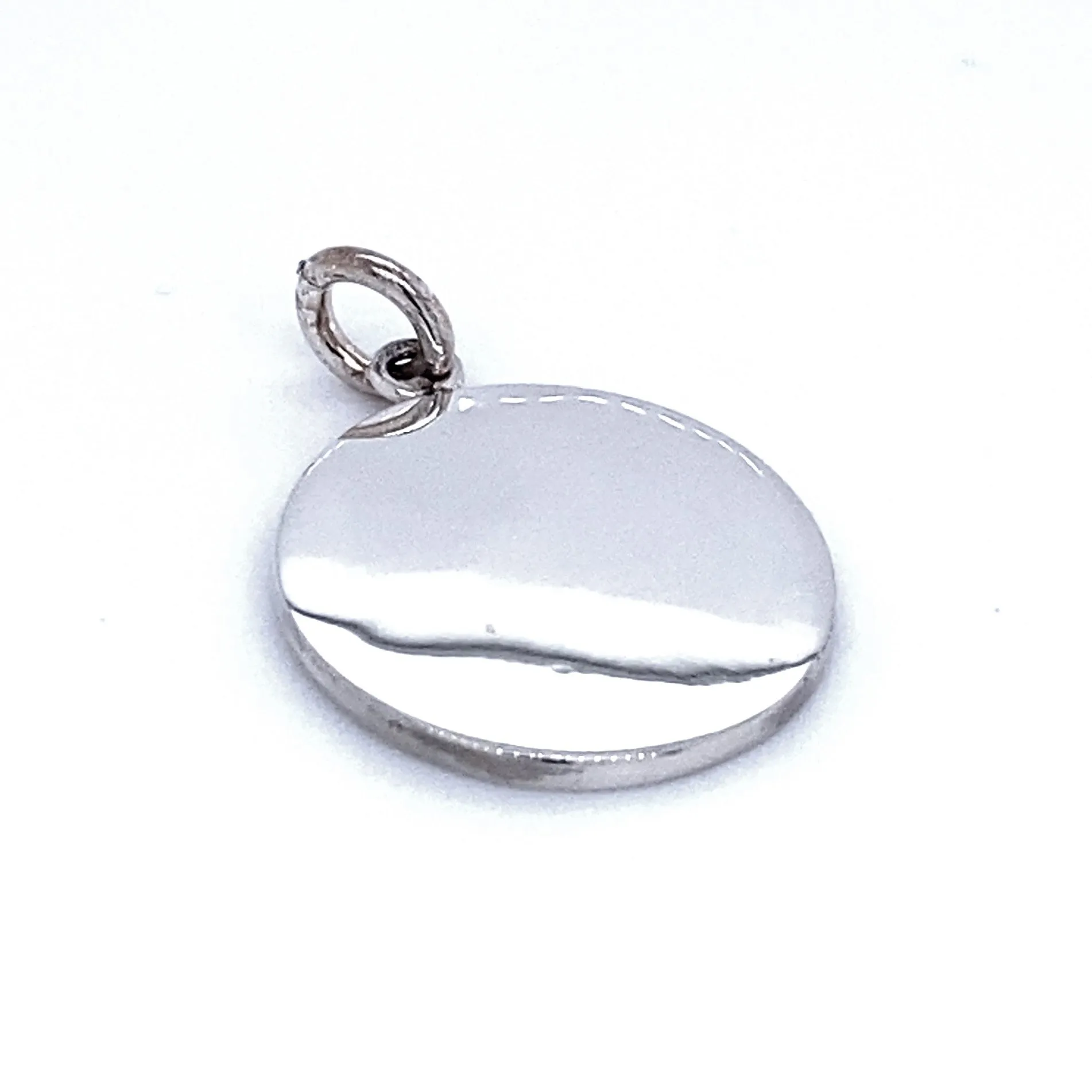 Simple Round Engravable Pendant