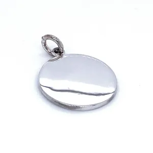 Simple Round Engravable Pendant