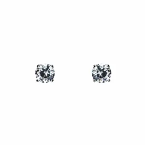 Sirius - Brilliant Cut Stud Sterling Silver Earrings