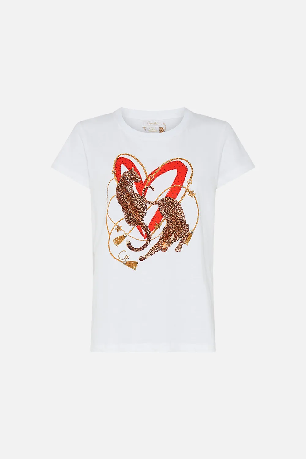 SLIM FIT ROUND NECK T-SHIRT SALUTI SUMMERTIME