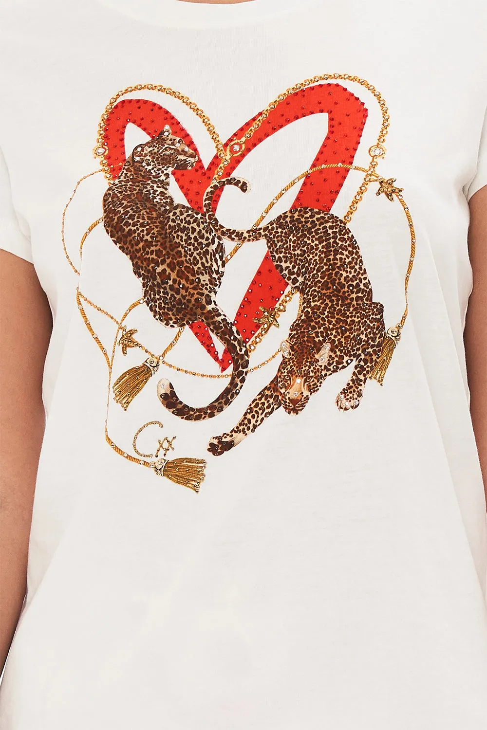 SLIM FIT ROUND NECK T-SHIRT SALUTI SUMMERTIME