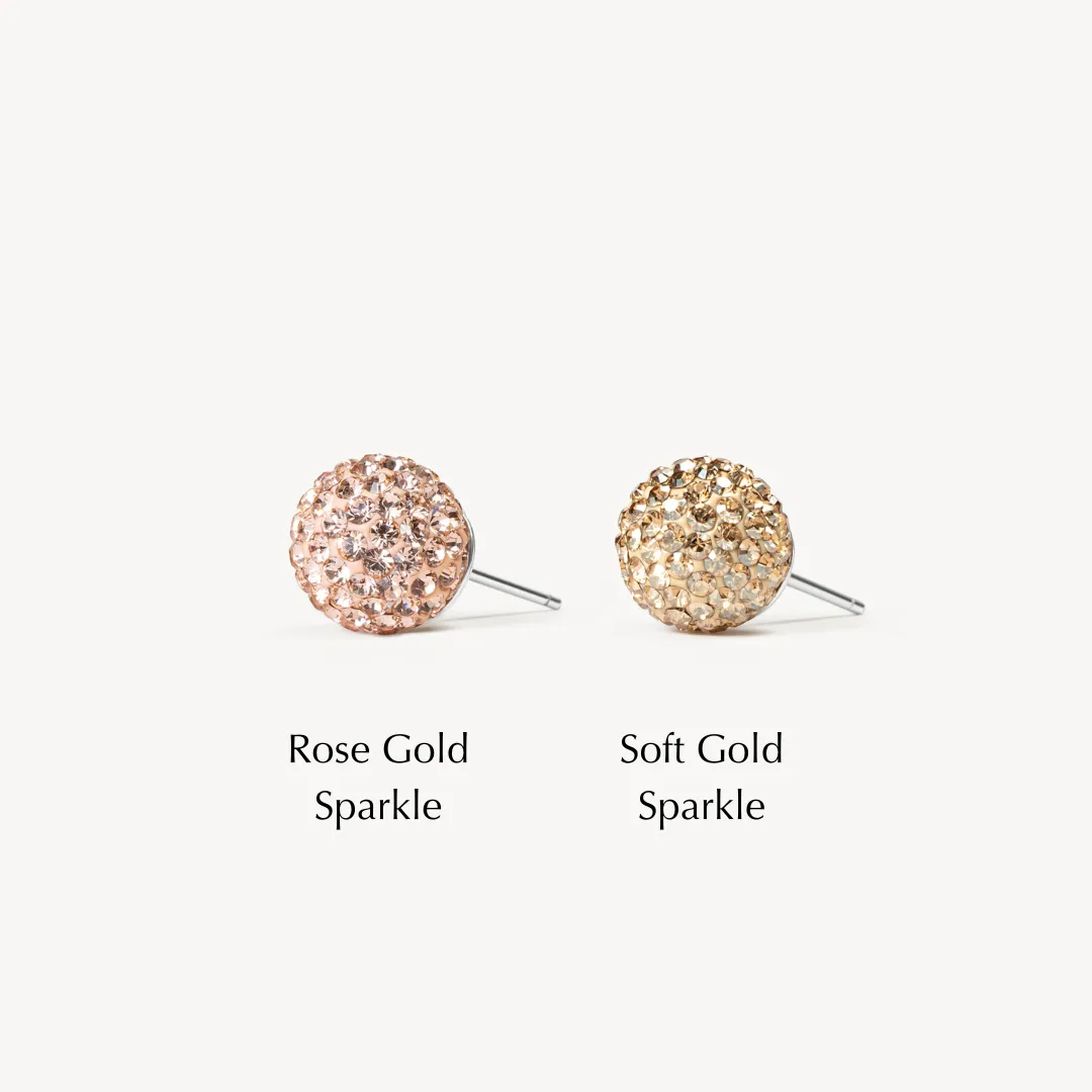 Soft Gold Sparkle Ball™ Stud Earrings