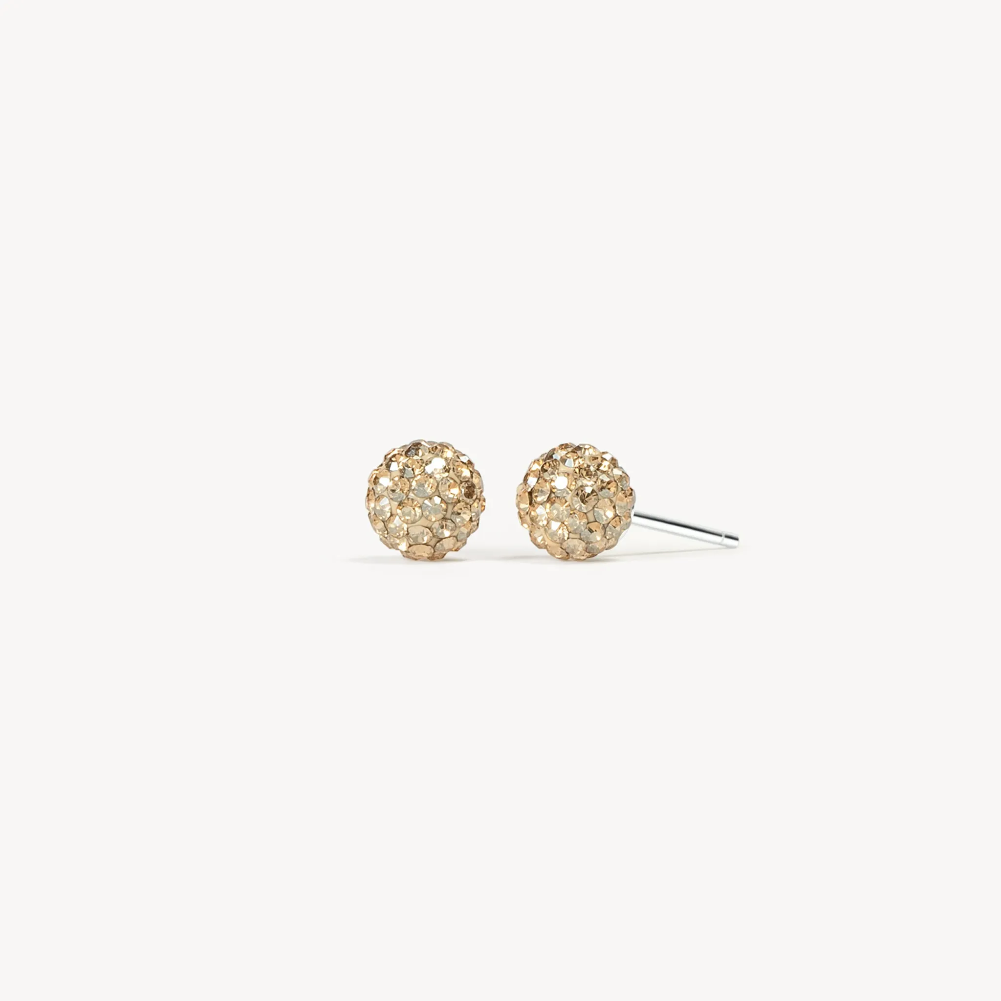 Soft Gold Sparkle Ball™ Stud Earrings
