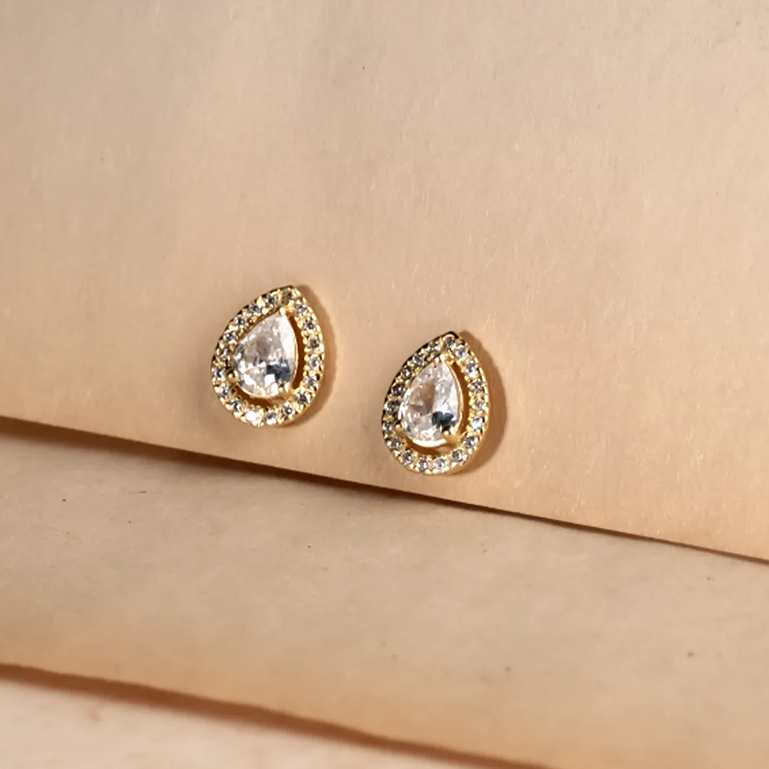Solitaire Drops 925 Sterling Silver Earrings