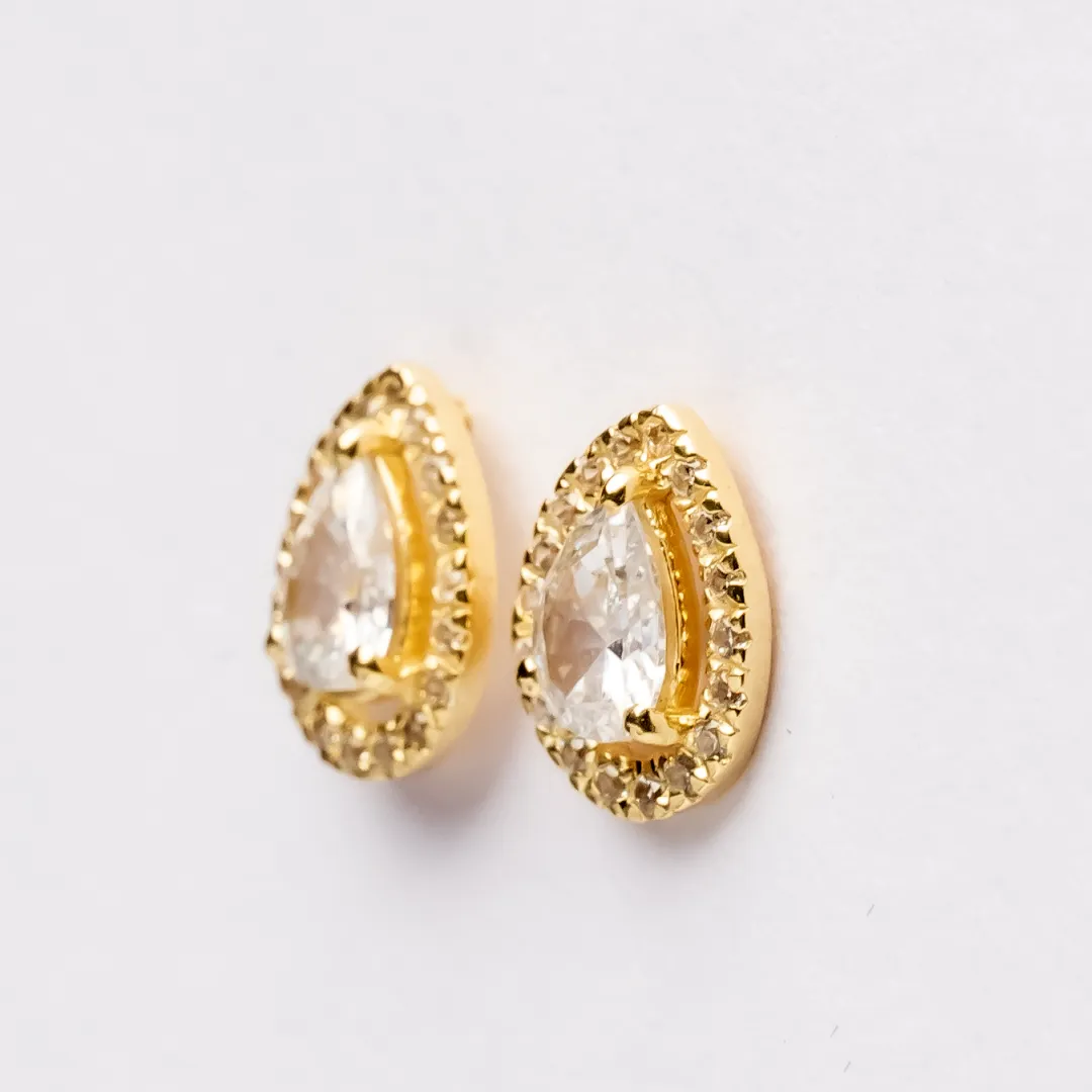 Solitaire Drops 925 Sterling Silver Earrings