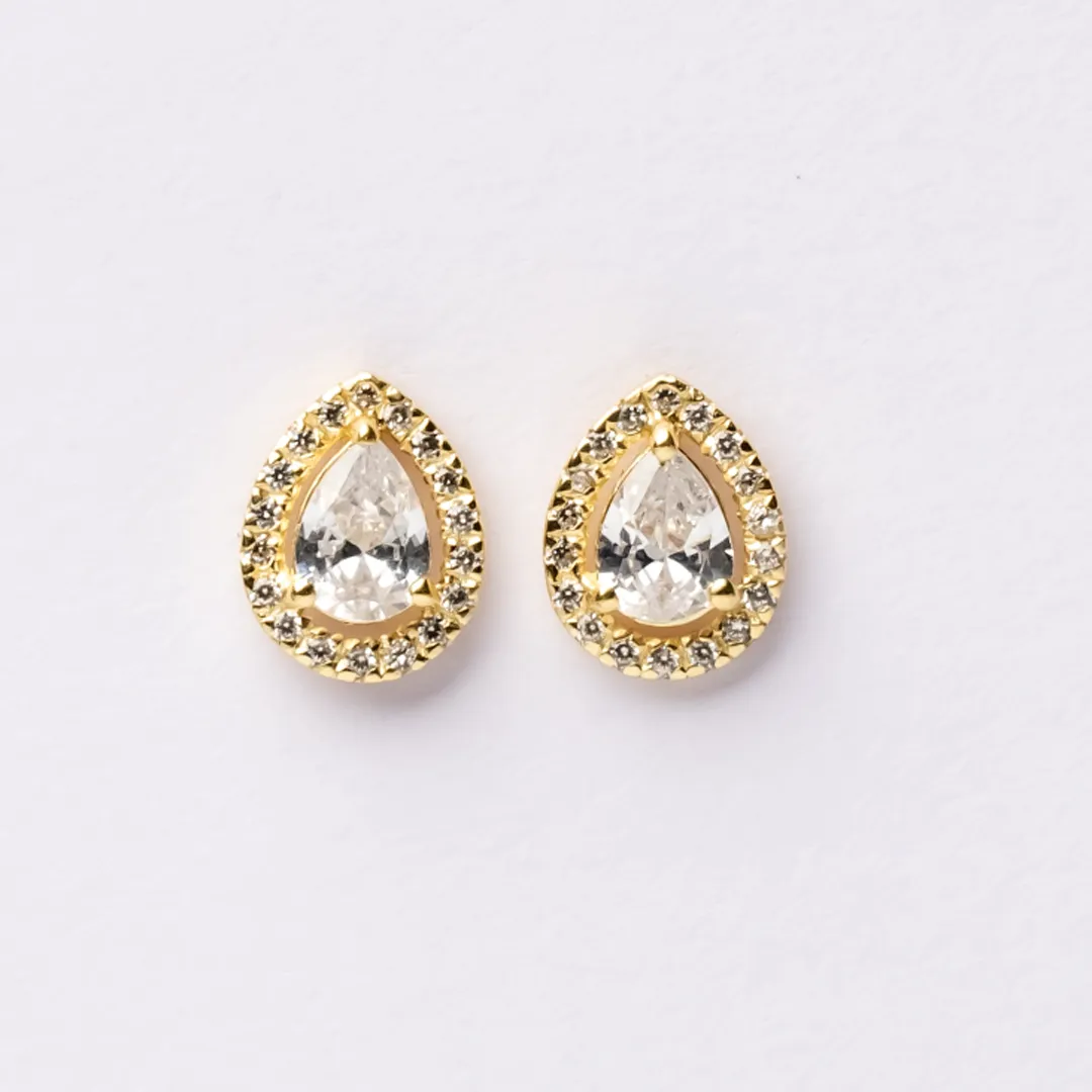 Solitaire Drops 925 Sterling Silver Earrings